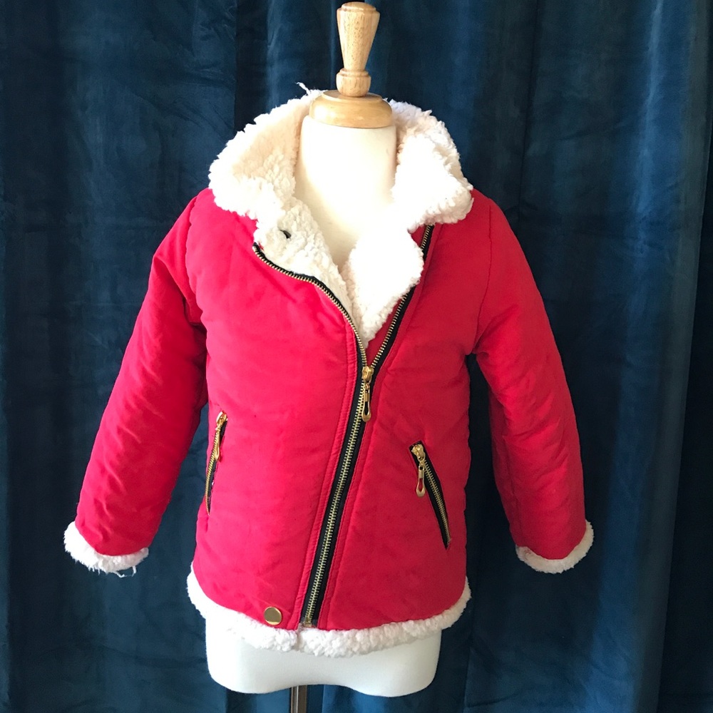 Girls custom jacket with zipper detail